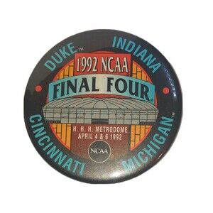 1992 NCAA Final Four ,HH Metronome Minneapolis, Pinback Button -NOS